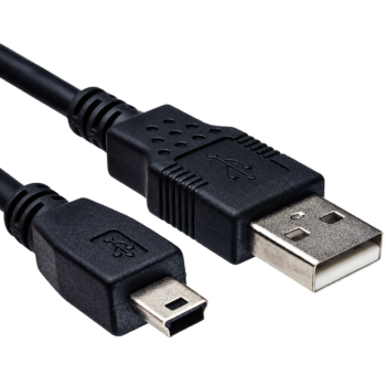 PS3 şarj kablosu USB-A ve Mini USB bağlantı uçları