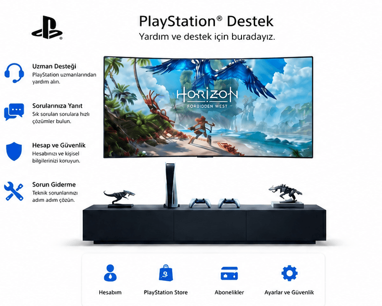 playstation destek hizmeti