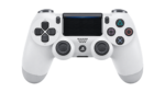 PS4 DualShock V2 beyaz oyun kolu ön görünüm