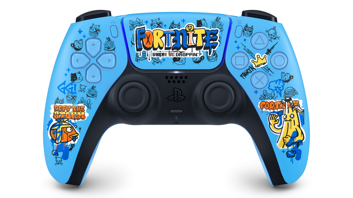 dualsense-fortnite-original-transparent Sony PS5 DualSense Kablosuz Oyun Kolu – Fortnite Limited Edition - Görsel 1