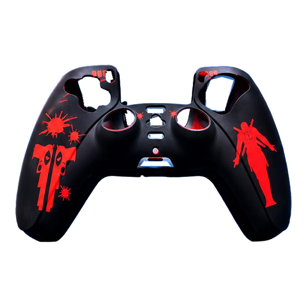 PS5 DualSense Silikon Kol Kılıfı – Deadpool Desenli – Siyah / Kırmızı PS5 DualSense Silikon Kol Kılıfı – Deadpool Desenli – Siyah / Kırmızı