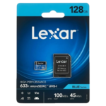 Lexar Blue 633x 128 GB microSDXC Hafıza Kartı + SD Adaptör – ürün görünümü