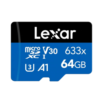 Lexar Blue 633x 64 GB microSDXC Hafıza Kartı + SD Adaptör – ikinci görünüm