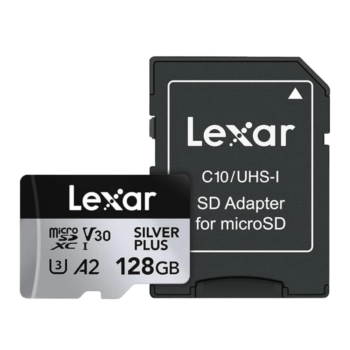 Lexar Silver Plus 128 GB microSDXC UHS-I V30 Hafıza Kartı – ikinci görünüm