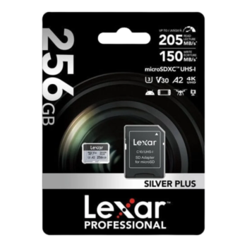 Lexar Silver Plus 256 GB microSDXC UHS-I V30 Hafıza Kartı – ürün görünümü