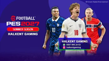 PS4 PES 2027 Halkent Gaming özel açılış menüsü tasarımı